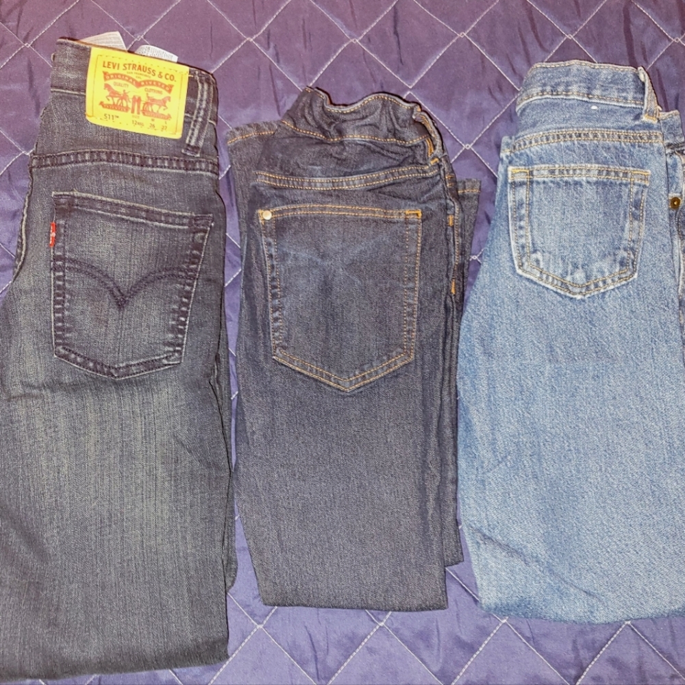 Boys Levis H&M OldNavy Jeans Lot Size 8